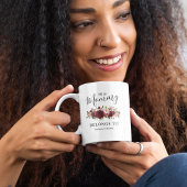 Mommy Mothers Day Burgundy Blumencoffee Tasse