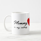 Mommy Mütter Day Funny Zitat Rosa Herzen Kaffeetasse (Links)