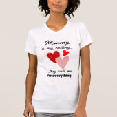 Mommy Mütter Day Funny Zitat Rosa Herzen T-Shirt (Vorderseite)