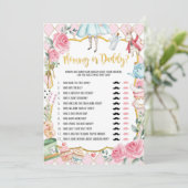 Mommy oder Daddy Alice im Wunderland Baby Game Car Einladung (Stehend Vorderseite)