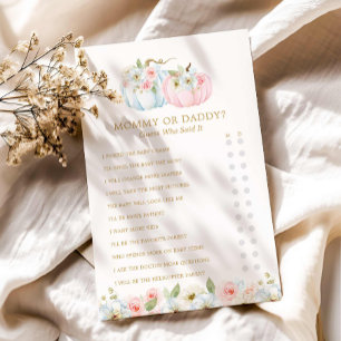 Mommy oder Daddy Fall Gender Reveal Game