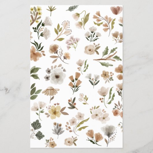 Mommy oder Daddy Game Boho Floral Baby Shower Flyer (Hinten)