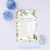 Mommy oder Daddy Game Summer Wildblume Dusche Flyer (Einzeln)