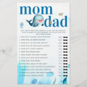 Mommy oder Daddy Guess Baby Shower Game Niedlich W Flyer (Vorne)