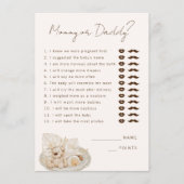 Mommy oder Daddy Party Game Begleitkarte (Vorderseite)