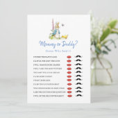 Mommy oder Daddy Peter Rabbit Baby Shower Einladung (Stehend Vorderseite)