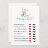Mommy oder Daddy Peter Rabbit Baby Shower Einladung (Vorne/Hinten)