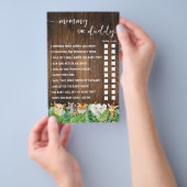 Mommy oder Daddy Safari Baby Shower Game Card Flyer (Handgriff)