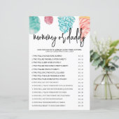 Mommy oder Daddy Was ist das Scoop Baby Shower Gam (Stehend Vorderseite)