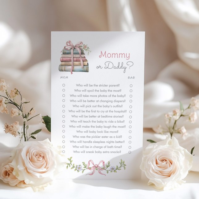 Mommy oder Papa Pink Bow Wildblume Storybook (Von Creator hochgeladen)