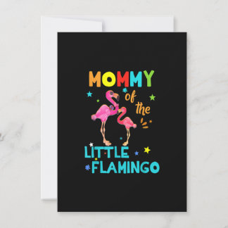 Mommy of Little Flamingo Birthday Family Shirts Ma Einladung