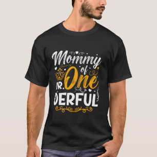 Mommy of Mr One Derful Party Matching Family 1st B T-Shirt