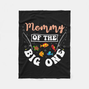 Mommy of the Big One Fishing Birthday Party am Tag Fleecedecke