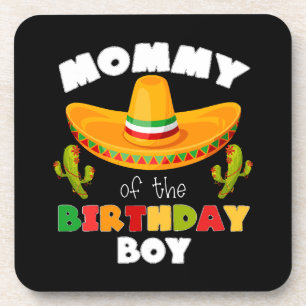 Mommy of the Birthday Boy Cinco de Mayo Getränkeuntersetzer