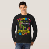 Mommy of the Birthday Boy Dinosaur Raptor Funny T-Shirt (Vorne ganz)