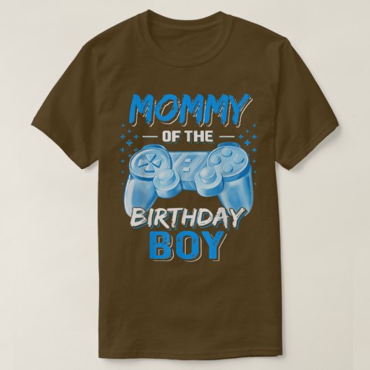 Mommy of the Birthday Boy Matching Video Game Birt T-Shirt (Design vorne)