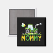 Mommy Of The Birthday Boy Tractor Farm Truck Match Magnet (Vorderseite/Rückseite)