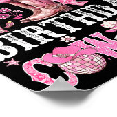 Mommy Of The Birthday Cow-girl Nk Disco Rodeo West Poster (Ecke)
