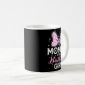 Mommy Of The Birthday Girl Cute Nk Bow Family  Kaffeetasse (VorderseiteRechts)