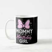 Mommy Of The Birthday Girl Cute Nk Bow Family  Kaffeetasse (Links)