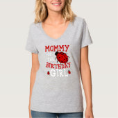 Mommy of the Birthday Girl Ladybug Bday Party T-Shirt (Vorderseite)