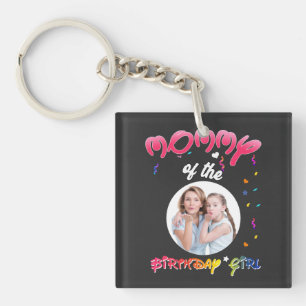 Mommy of the Birthday Girl Personalisiert Geburtst Schlüsselanhänger