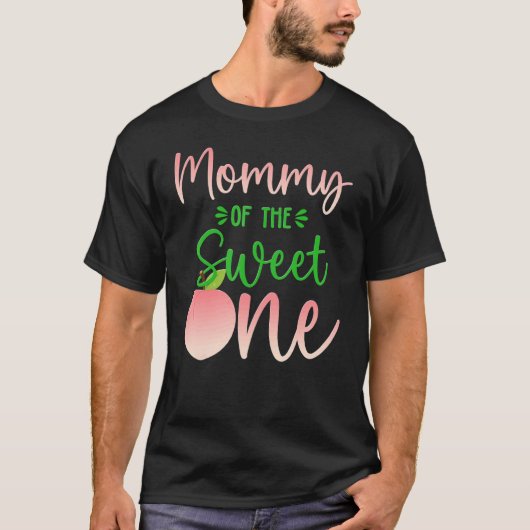 Mommy of the Birthday One Peach 1st Summer Frucht T-Shirt (Vorderseite)