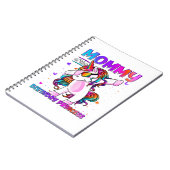 Mommy of the Birthday Princess Girl Dabbing Unicor Notizblock (Linke Seite)