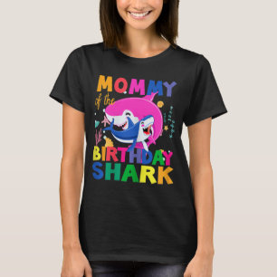 Mommy of the Birthday Shark Geburtstag T-Shirt