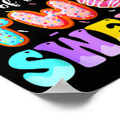 Mommy Of The Two Sweet Donut 2nd Birthday Girl Poster (Ecke)