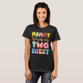 Mommy Of The Two Sweet Donut 2nd Birthday Girl T-Shirt (Vorne ganz)