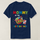 Mommy of the Uno Birthday Boy Uno Birthday Boy Gi T-Shirt (Design vorne)