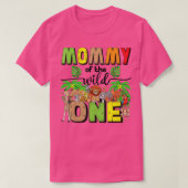 Mommy of the Wild One Zoo Birthday Safari Jungle A T-Shirt (Design vorne)