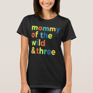 Mommy of the Wild und drei 3. Geburtstag Matching T-Shirt