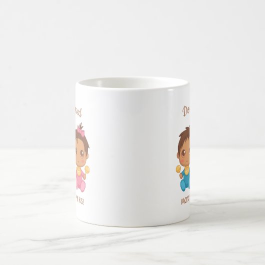 Mommy of Twins Baby Boy and Girl Kaffeetasse (Mittel)