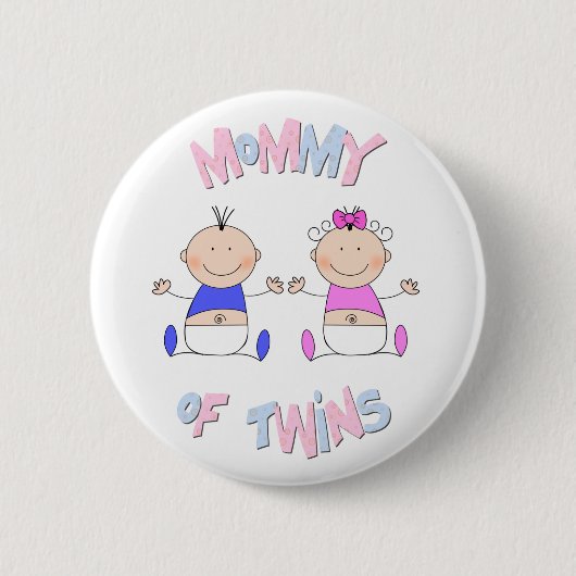 Mommy of Twins Button (Vorderseite)
