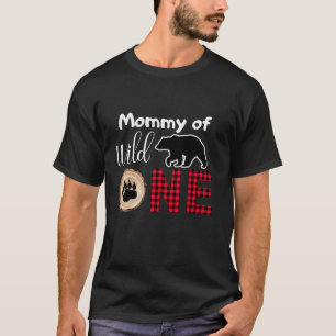 Mommy of Wild One Lumberjack Thema 1. Geburtstag F T-Shirt