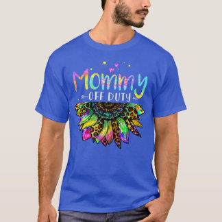 Mommy Off Duty Sonnenblumen Gefärbte Krawatte Urla T-Shirt