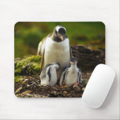 Mommy Penguin und Babys Mousepad (Mit Mouse)