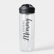 Mommy Personalisiert Black Water Flasche
