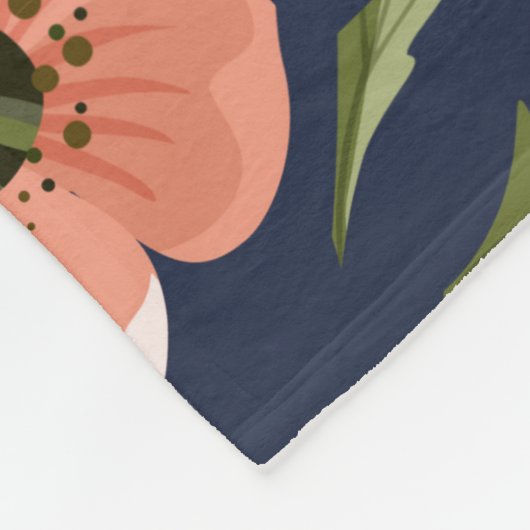 Mommy Personalisierte Blume Muster FotoCollage Fleecedecke (Ecke)