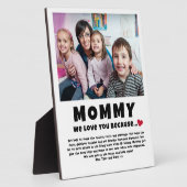 Mommy Personalisiertes Foto Geschenk von Kindern Fotoplatte (Seite)