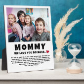 Mommy Personalisiertes Foto Geschenk von Kindern Fotoplatte (Seite)