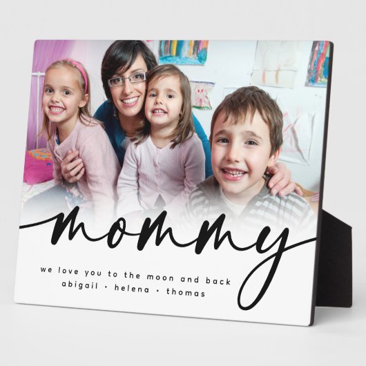 Mommy Personalisiertes Foto Geschenk von Kindern Fotoplatte (Seite)