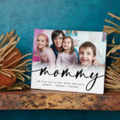 Mommy Personalisiertes Foto Geschenk von Kindern Fotoplatte (Seite)