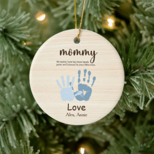 Mommy Personalize Wir werden immer Ihre Kleinen se Keramik Ornament