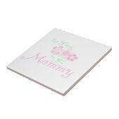 Mommy Pink Blume zum ersten Mal Geschenke Fliese (Seite)