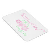 Mommy Pink Blume zum ersten Mal Geschenke Magnet (Rechte Seite)