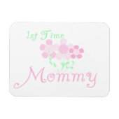 Mommy Pink Blume zum ersten Mal Geschenke Magnet (Horizontal)