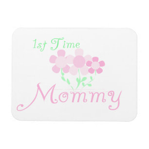 Mommy Pink Blume zum ersten Mal Geschenke Magnet